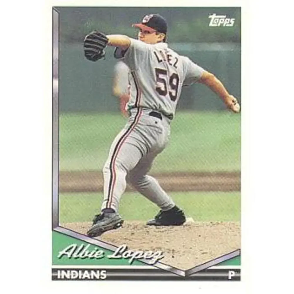 1994 Topps Albie Lopez RC # 178 Cleveland Indians